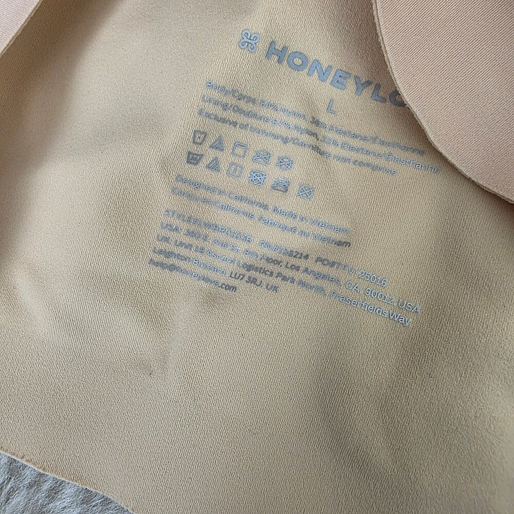 NWT Honeylove Silhouette Bra Blush Pink Nude Large L Wireless Full Support - Picture 8 of 9